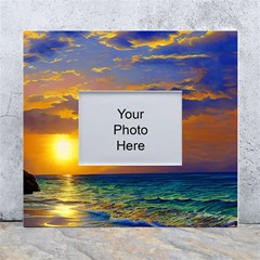 Nature Sunset White Wall Photo Frame 5  X 7  by GardenOfOphir