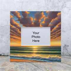 Waves At Sunset White Box Photo Frame 4  X 6  by GardenOfOphir