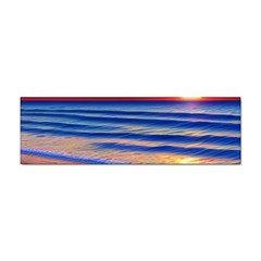 Golden Sunset Over Beach Sticker (bumper) by GardenOfOphir