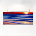 Golden Sunset Over Beach Hand Towel Front