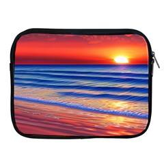 Golden Sunset Over Beach Apple Ipad 2/3/4 Zipper Cases by GardenOfOphir