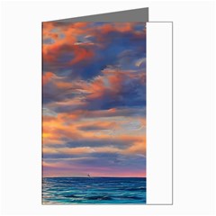 Serene Sunset Over Beach Greeting Cards (pkg Of 8) by GardenOfOphir