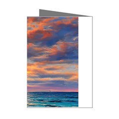 Serene Sunset Over Beach Mini Greeting Cards (pkg Of 8) by GardenOfOphir