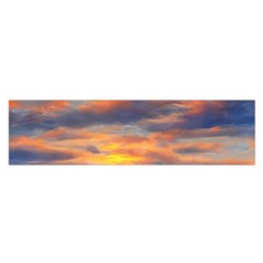 Serene Sunset Over Beach Oblong Satin Scarf (16  X 60 ) by GardenOfOphir