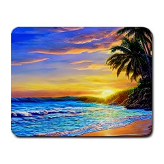 Sunrise At The Beach Small Mousepad by GardenOfOphir