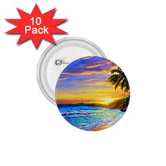 Sunrise At The Beach 1 75  Buttons (10 Pack) by GardenOfOphir