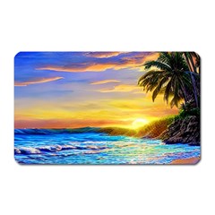 Sunrise At The Beach Magnet (rectangular) by GardenOfOphir