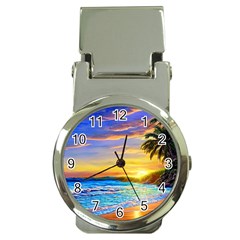 Sunrise At The Beach Money Clip Watches by GardenOfOphir