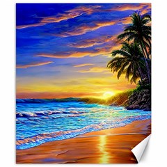 Sunrise At The Beach Canvas 8  X 10  by GardenOfOphir