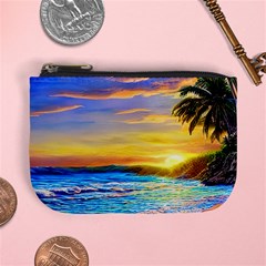 Sunrise At The Beach Mini Coin Purse by GardenOfOphir