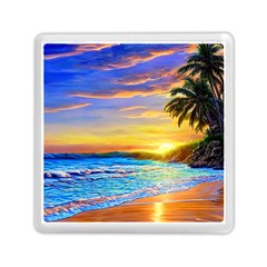 Sunrise At The Beach Memory Card Reader (square) by GardenOfOphir