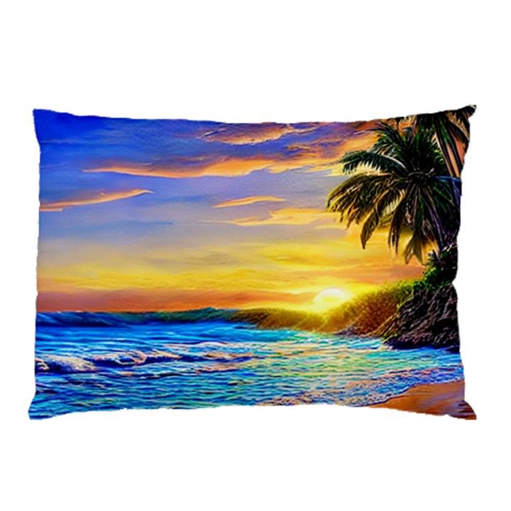 Sunrise At The Beach Pillow Case (Two Sides)