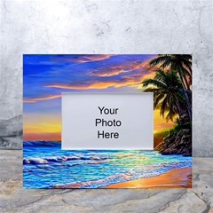 Sunrise At The Beach White Tabletop Photo Frame 4 x6 