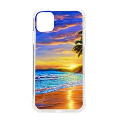 Sunrise At The Beach Iphone 11 Tpu Uv Print Case by GardenOfOphir