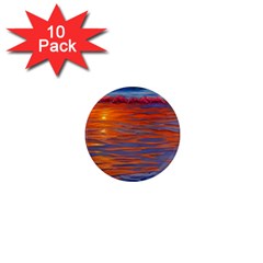 Sunset At The Beach 1  Mini Magnet (10 pack) 