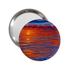 Sunset At The Beach 2.25  Handbag Mirrors