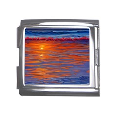 Sunset At The Beach Mega Link Italian Charm (18mm) by GardenOfOphir