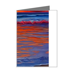 Sunset At The Beach Mini Greeting Card by GardenOfOphir