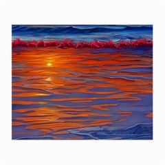 Sunset At The Beach Small Glasses Cloth by GardenOfOphir