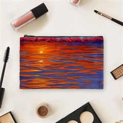 Sunset At The Beach Cosmetic Bag (Medium)