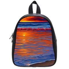 Sunset At The Beach School Bag (Small)