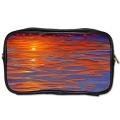 Sunset At The Beach Toiletries Bag (two Sides) by GardenOfOphir