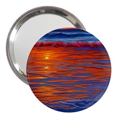 Sunset At The Beach 3  Handbag Mirrors by GardenOfOphir