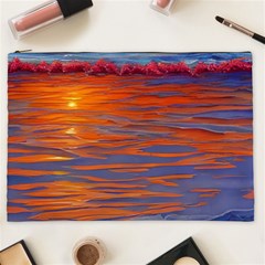 Sunset At The Beach Cosmetic Bag (XXL)