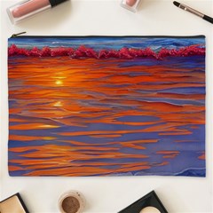 Sunset At The Beach Cosmetic Bag (xxxl) by GardenOfOphir