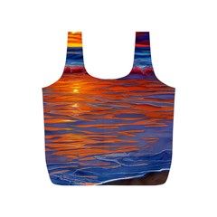 Sunset At The Beach Full Print Recycle Bag (s) by GardenOfOphir