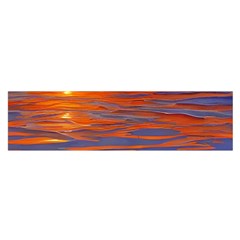 Sunset At The Beach Oblong Satin Scarf (16  X 60 ) by GardenOfOphir