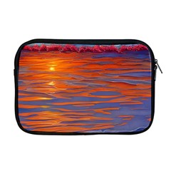 Sunset At The Beach Apple Macbook Pro 17  Zipper Case by GardenOfOphir