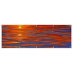 Sunset At The Beach Banner And Sign 12  X 4 