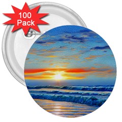 Reflecting On A Perfect Day 3  Buttons (100 Pack)  by GardenOfOphir