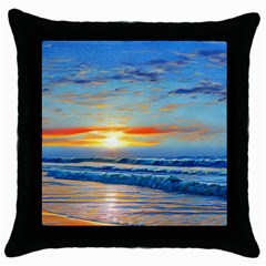 Reflecting On A Perfect Day Throw Pillow Case (black) by GardenOfOphir