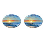 Reflecting On A Perfect Day Cufflinks (Oval) Front(Pair)