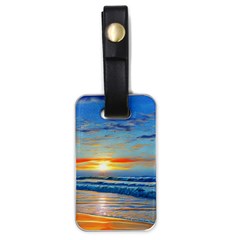 Reflecting On A Perfect Day Luggage Tag (one Side) by GardenOfOphir