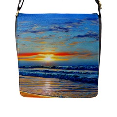 Reflecting On A Perfect Day Flap Closure Messenger Bag (l) by GardenOfOphir