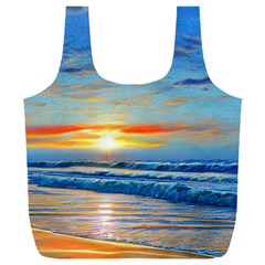 Reflecting On A Perfect Day Full Print Recycle Bag (xxl) by GardenOfOphir