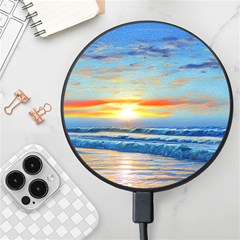 Reflecting On A Perfect Day Wireless Fast Charger(black) by GardenOfOphir