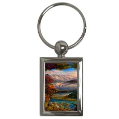 Summer Sunset Key Chain (rectangle) by GardenOfOphir