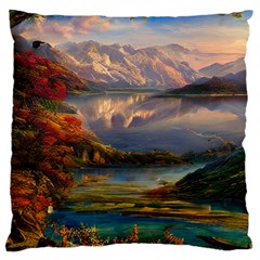 Summer Sunset Large Cushion Case (two Sides) by GardenOfOphir