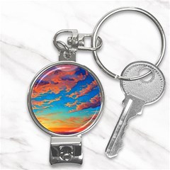 Waves Crashing On The Shore Nail Clippers Key Chain by GardenOfOphir