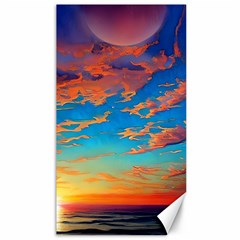 Waves Crashing On The Shore Canvas 40  X 72  by GardenOfOphir