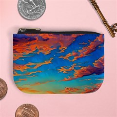 Waves Crashing On The Shore Mini Coin Purse by GardenOfOphir