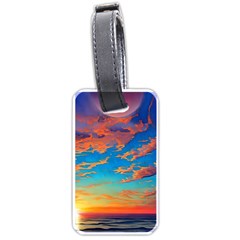 Waves Crashing On The Shore Luggage Tag (one Side) by GardenOfOphir