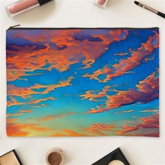 Waves Crashing On The Shore Cosmetic Bag (xxxl) by GardenOfOphir