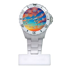 Waves Crashing On The Shore Plastic Nurses Watch