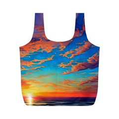 Waves Crashing On The Shore Full Print Recycle Bag (m) by GardenOfOphir