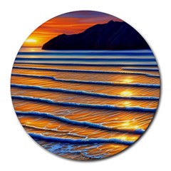 Endless Summer Nights Round Mousepad by GardenOfOphir